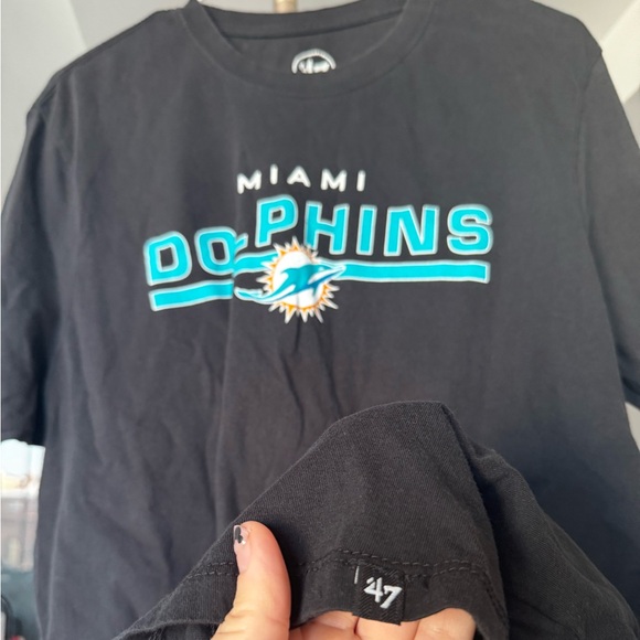 Miami Dolphins black T-shirt size L sportswear - Picture 2 of 5